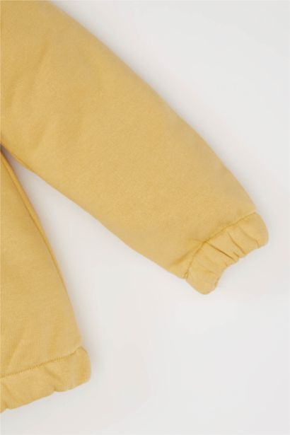 Sweatshirt basique avec col en dentelle pour bébé fille