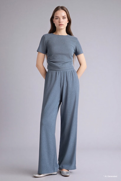 Straight Fit Trousers