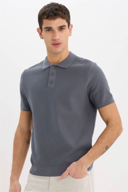 Standard Fit Short Sleeve Polo T-Shirt
