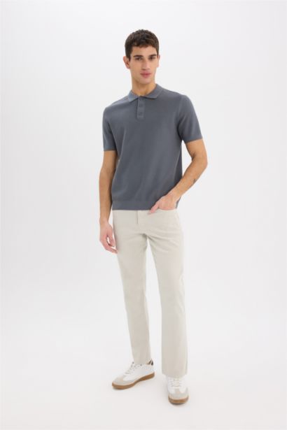 Standard Fit Short Sleeve Polo T-Shirt