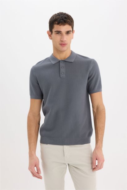 Standard Fit Short Sleeve Polo T-Shirt