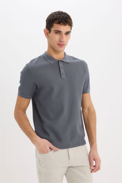 Standard Fit Short Sleeve Polo T-Shirt
