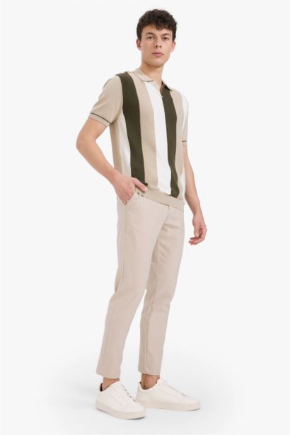 Standard Fit Polo Collar Knitwear Polo T-Shirt