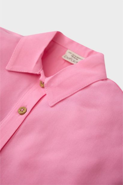 قميص نص كم بناتي قصة عادية