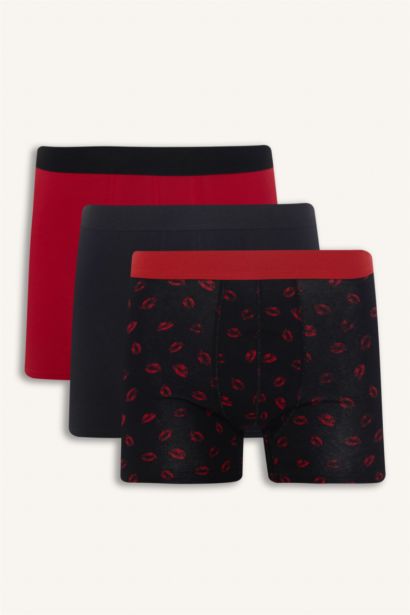 بوكسر قصة عادية وطبعة قلب - 3 قطع