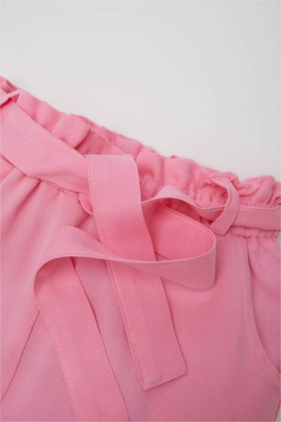 بنطلون بناتي وايد ليج زهري