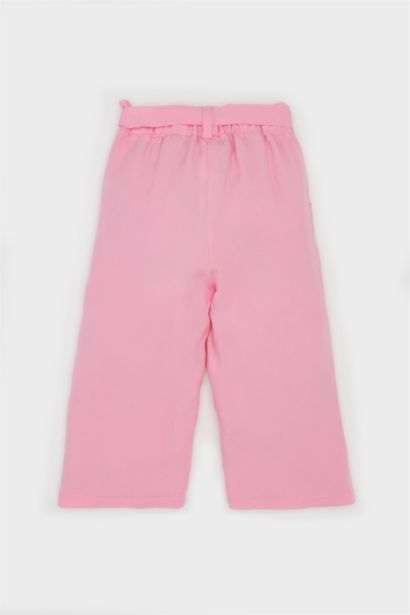 بنطلون بناتي وايد ليج زهري