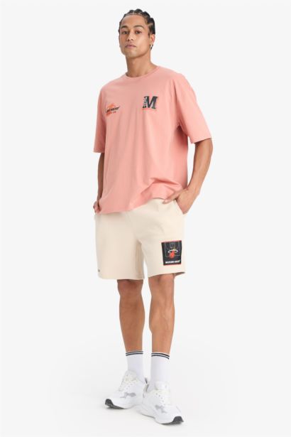 DeFactoFit NBA Miami Heat Oversize Fit T-Shirt