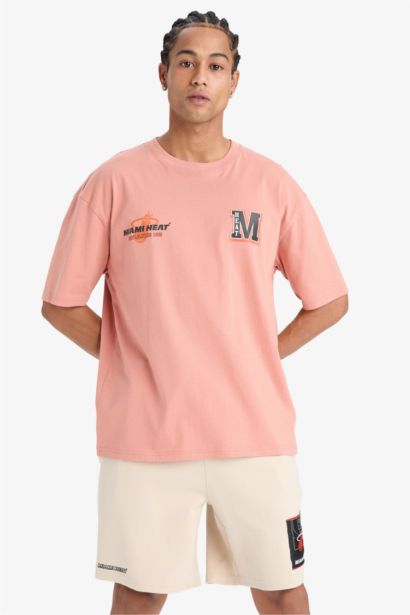 DeFactoFit NBA Miami Heat Oversize Fit T-Shirt