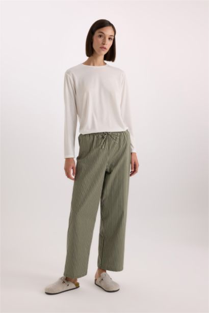 سروال بوبلين قصة عادية