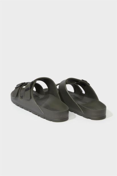 Man Flat Sole Double Strap Eva Slippers