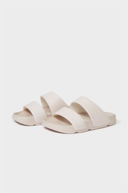 Woman Flat Sole Double Strap Eva Slippers