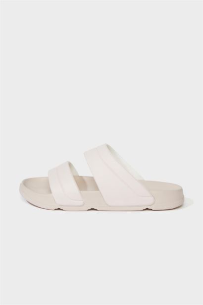 Woman Flat Sole Double Strap Eva Slippers