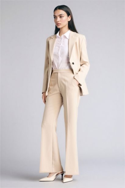 Flare Flare Zipper Trousers