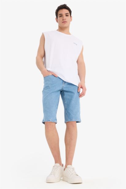 %100 Pamuk Boxy Fit Bisiklet Yaka Sırt Baskılı Atlet