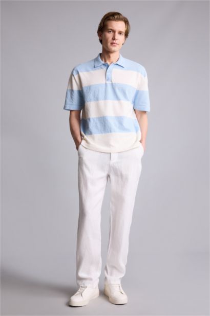 Kısa Kollu Oversıze Polo Tişört