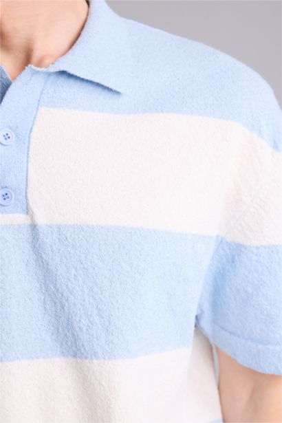 Kısa Kollu Oversıze Polo Tişört