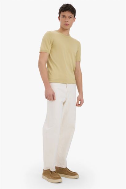 Standard Fit Crew Neck Knitwear T-Shirt