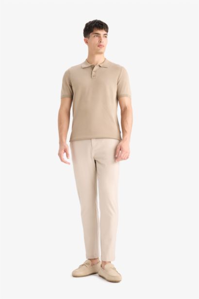 T-shirt Polo en maille à manches courtes Coupe standard