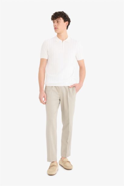 Standard Fit Knitwear Polo T-Shirt