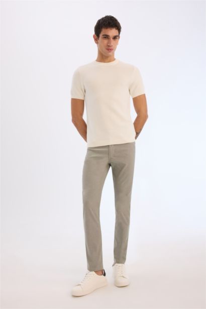 Standard Fit Crew Neck Knitwear T-Shirt