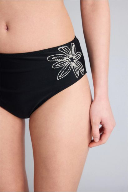 Regular Fit Embroidered Bikini Bottom