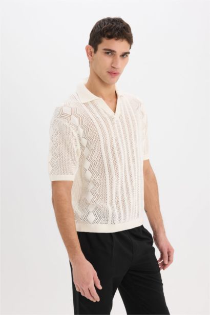 تيشيرت بولو تريكو نص ردن قصة عادية