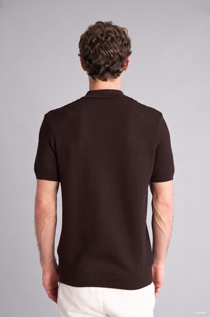 Standard Fit Knit Polo T-Shirt