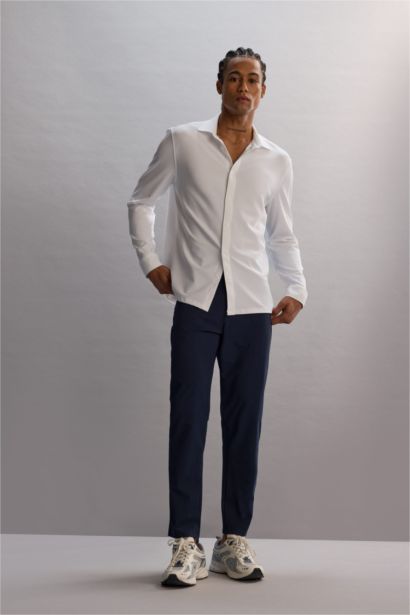 بنطرون رياضي منسوج سليم فيت ستاندارت من DeFactoFit