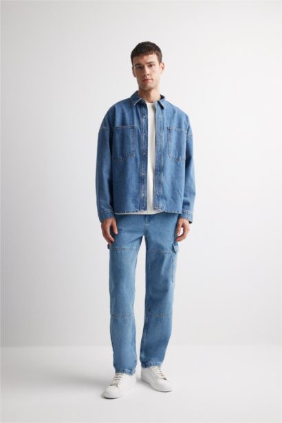 Relax Fit Wide Leg Jeans