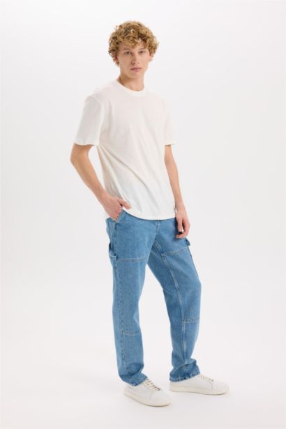 Relax Fit Wide Leg Jeans