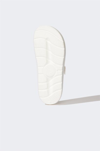 Woman Flat Sole Double Band Eva Slippers