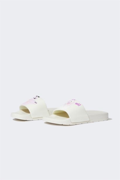 Girl Flat Sole Single Band Eva Slippers