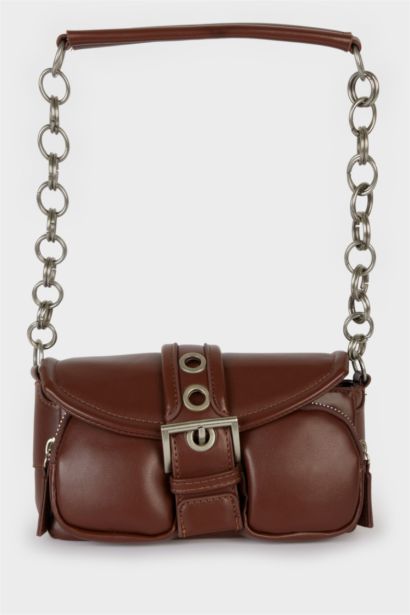 Woman Faux Leather Shoulder Bag