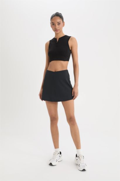 DeFactoFit Standard Fit With Leggings Mini Skirt