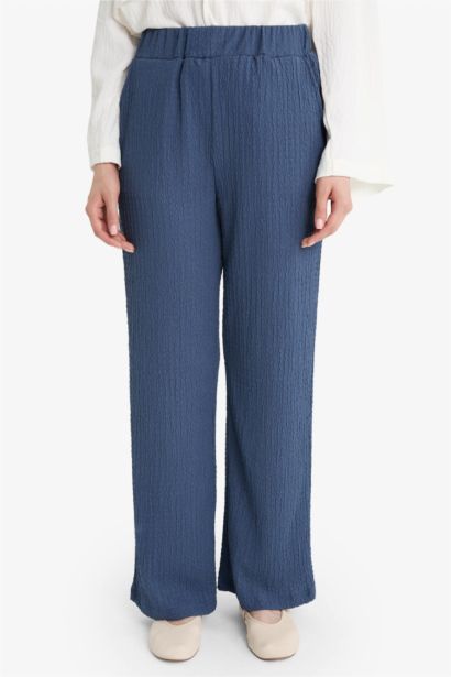 Relax Fit Crepe Trousers