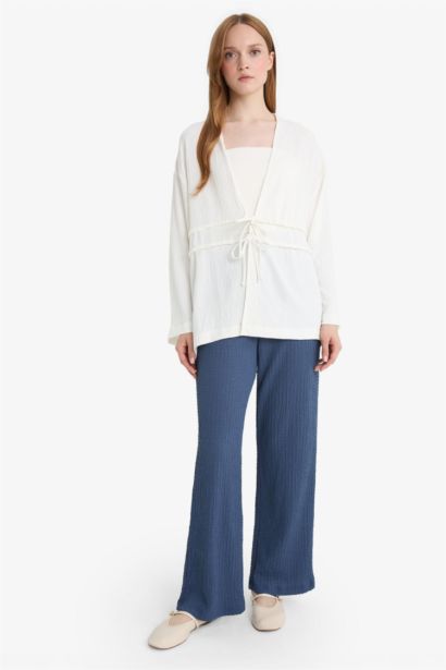 Relax Fit Crepe Trousers