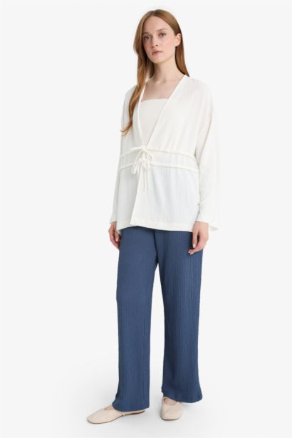 Relax Fit Crepe Trousers