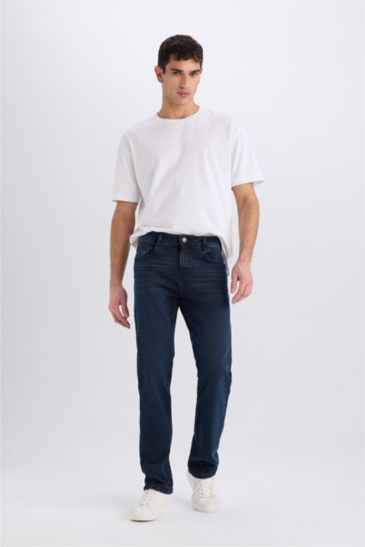 بنطلون جينز سيرجيو قصة عادية بخصر عادي