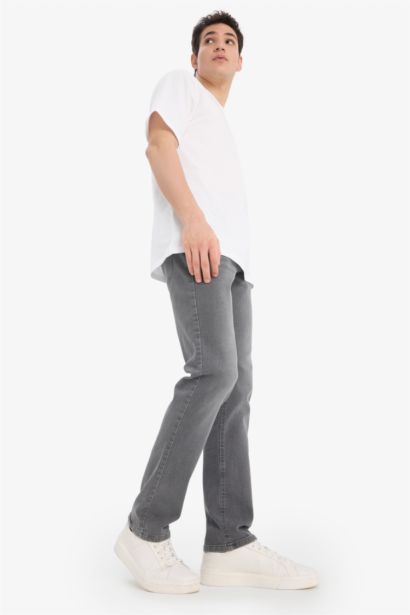 серджио - қалыпты пішім деним тұрақты етек Шалбар