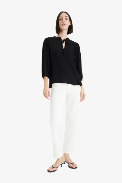 Regular Fit Long Sleeve Blouse