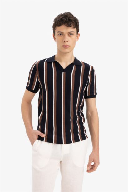 Standard Fit Knitwear Short Sleeve Polo T-Shirt