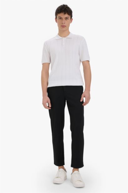 Standard Fit Polo Collar Knitwear Polo T-Shirt