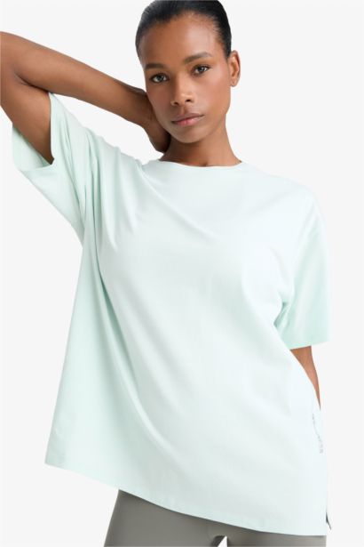 DeFactoFit Comfort Fit Crew Neck Sports T-Shirt