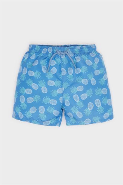 Baby Boy Regular Fit Animal Swim Shorts