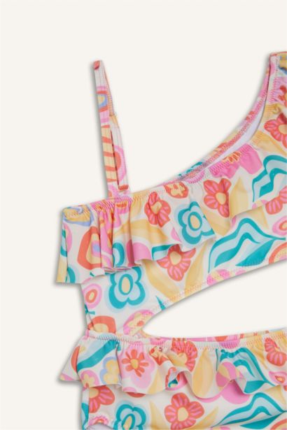 Maillot de bain fleuri pour fille