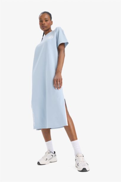 فستان ميدي رياضي بيكيه من لوس أنجلوس ليكرز من DeFactoFit