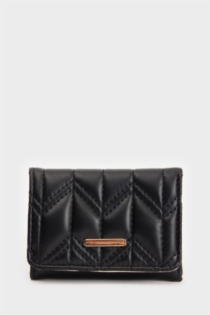 Женский стеганый кошелек из искусственной кожи