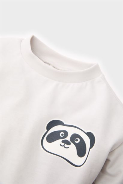 Baby Boy Crew Neck Printed Long Sleeve T-shirt