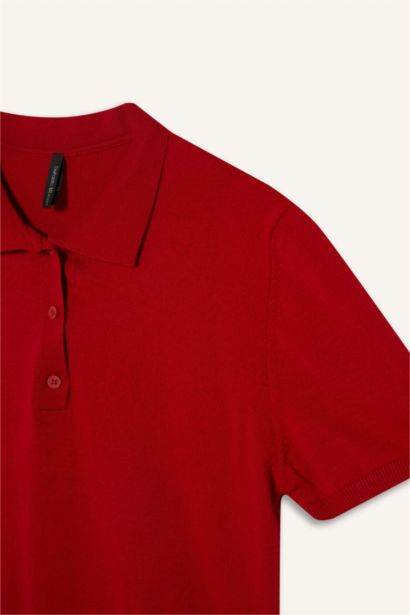 Regular Fit Polo Collar Pullover